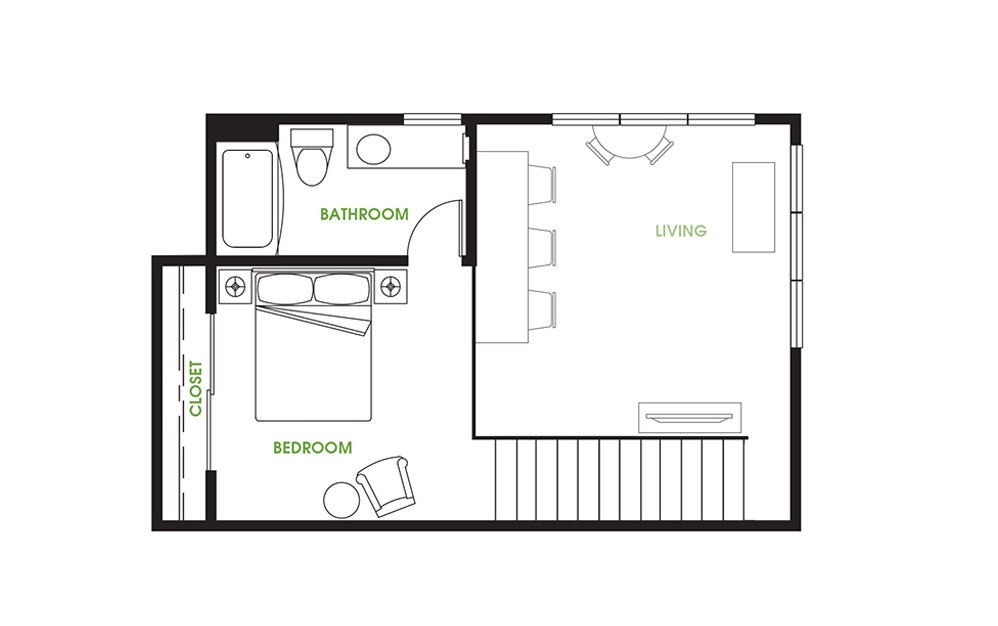 CL1 - 3 bedroom floorplan layout with 3 baths and 1415 square feet. (Floor 2)
