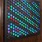 A LED tic tac toe board in the gameroom 